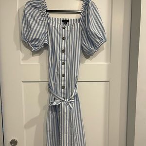 J. Crew womens striped cotton dress size Small - new!